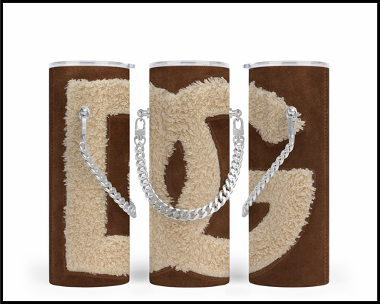 Designer Handbag Inspired Chain Tumbler (003)
