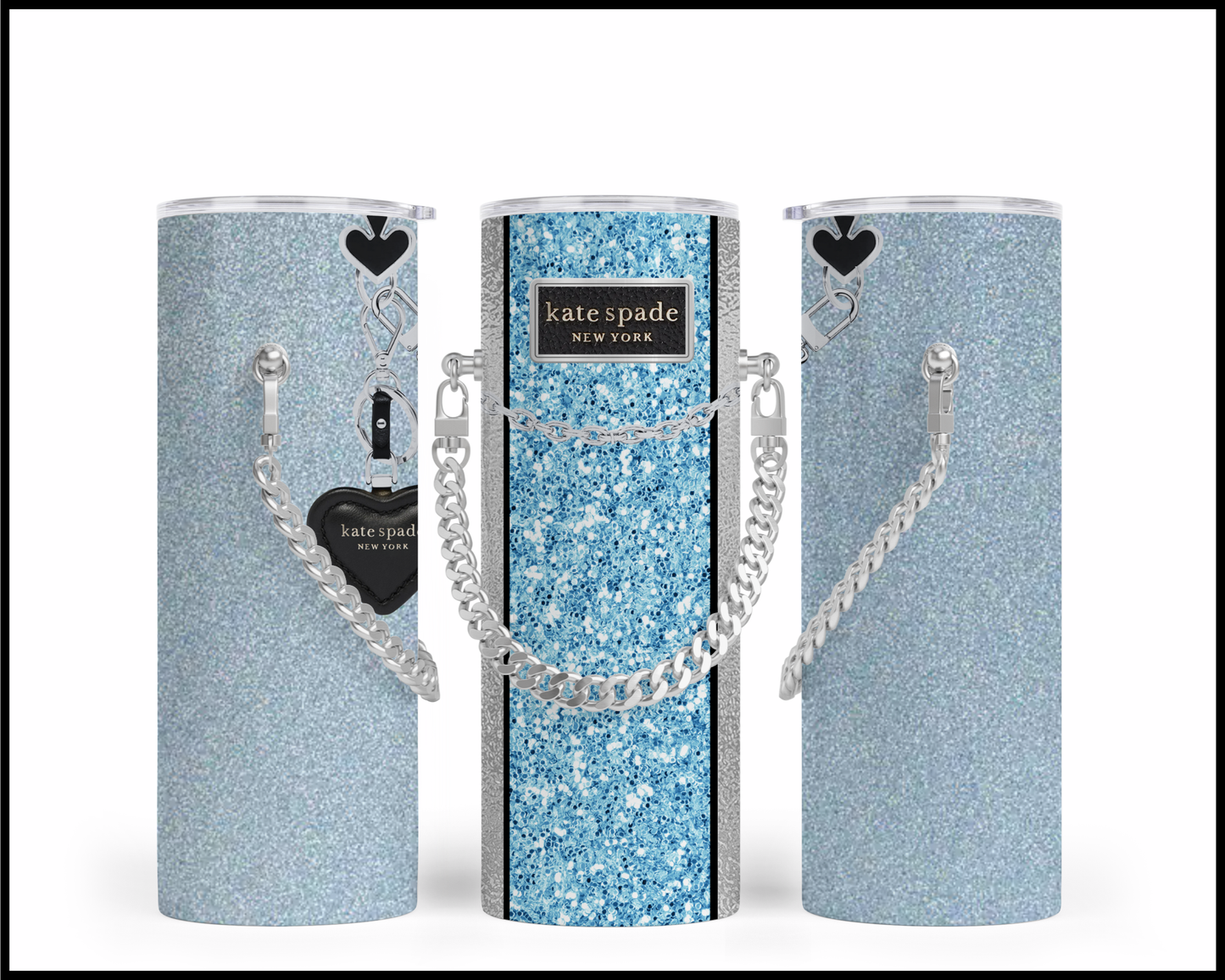 Designer Handbag Inspired Chain Tumbler (003)