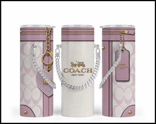 Designer Handbag Inspired Chain Tumbler (319)