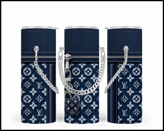 Designer Handbag Inspired Chain Tumbler (075)