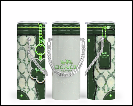 Designer Handbag Inspired Chain Tumbler (318)