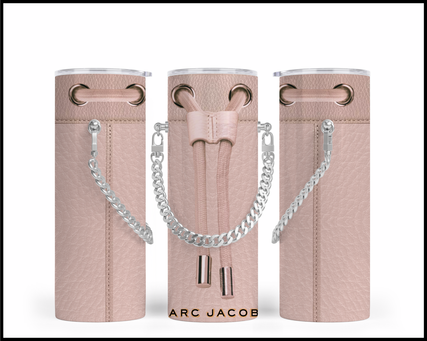 Designer Handbag Inspired Chain Tumbler (012)