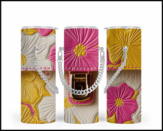 Designer Handbag Inspired Chain Tumbler (030)