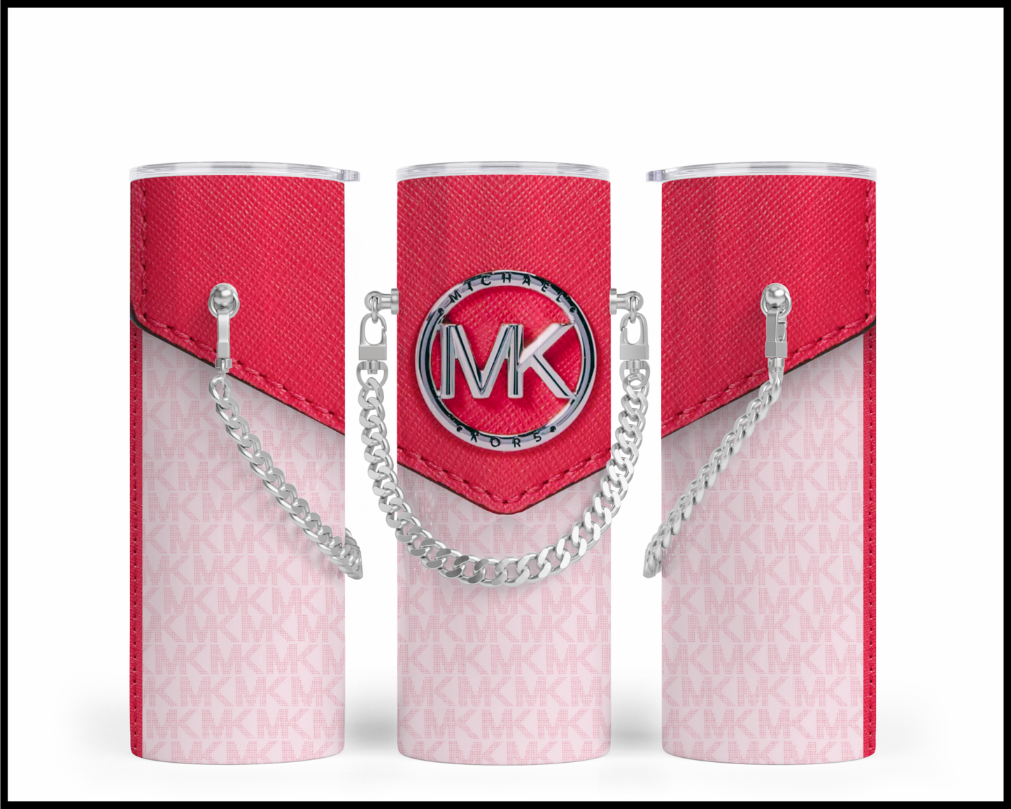 Designer Handbag Inspired Chain Tumbler (003)
