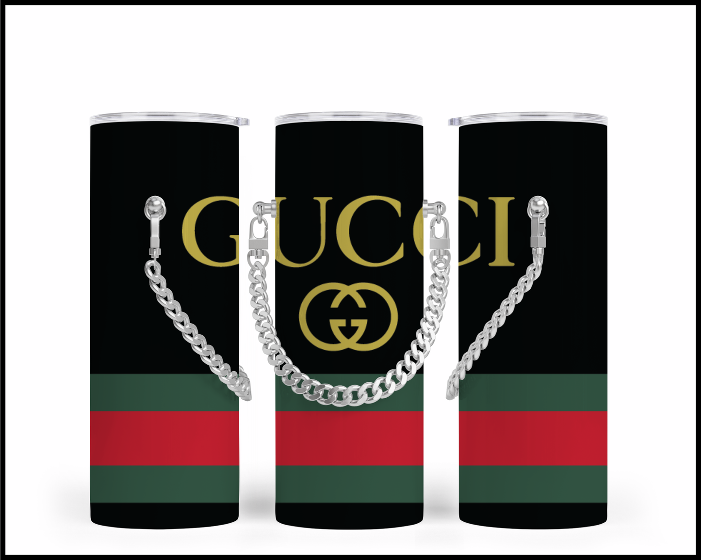 Designer Handbag Inspired Chain Tumbler (030)