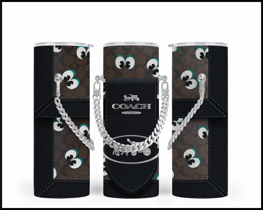 Designer Handbag Inspired Chain Tumbler (147)