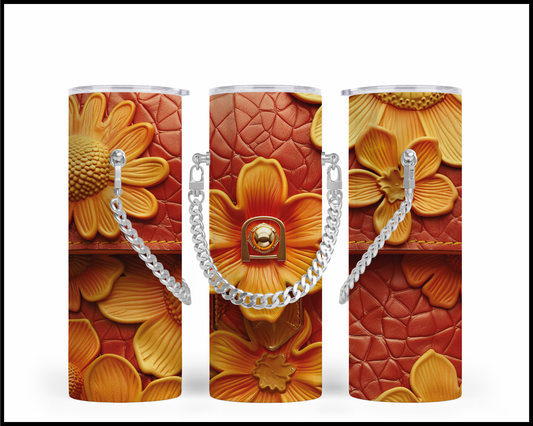 Designer Handbag Inspired Chain Tumbler (056)