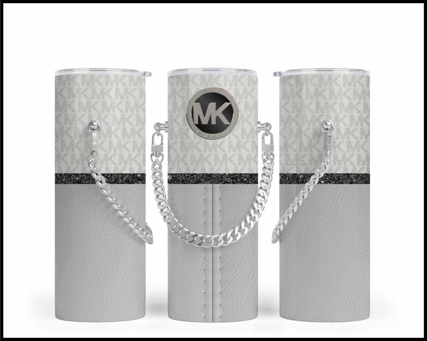 Designer Handbag Inspired Chain Tumbler (027)