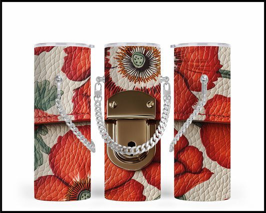 Designer Handbag Inspired Chain Tumbler (032)