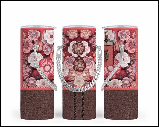 Designer Handbag Inspired Chain Tumbler (125)