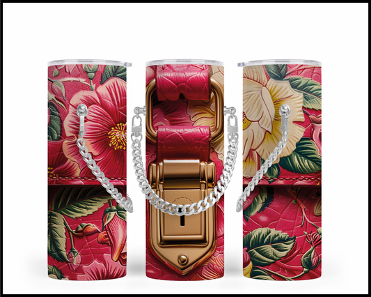 Designer Handbag Inspired Chain Tumbler (024)