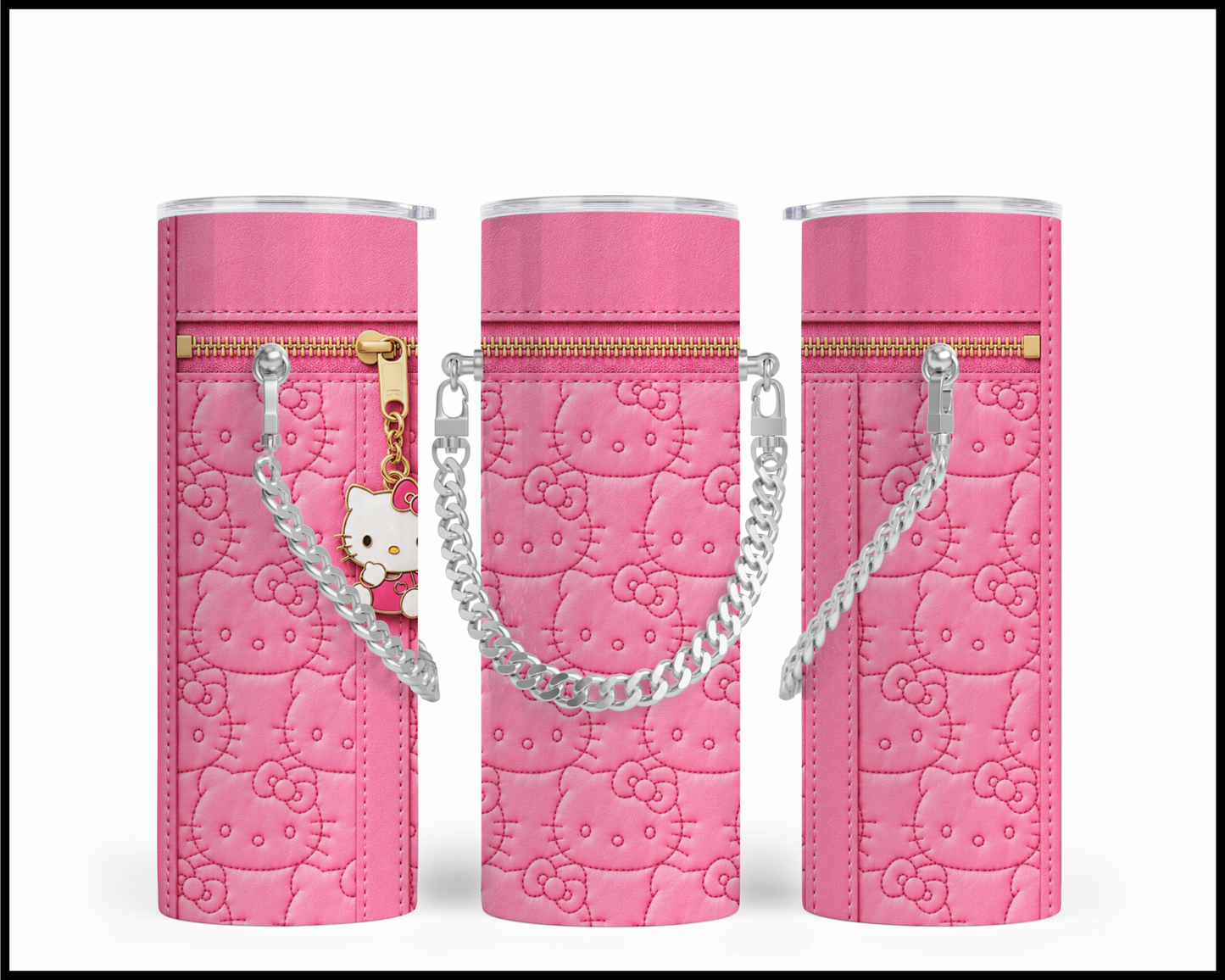 Designer Handbag Inspired Chain Tumbler (014)