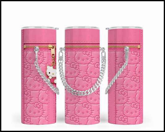 Designer Handbag Inspired Chain Tumbler (014)