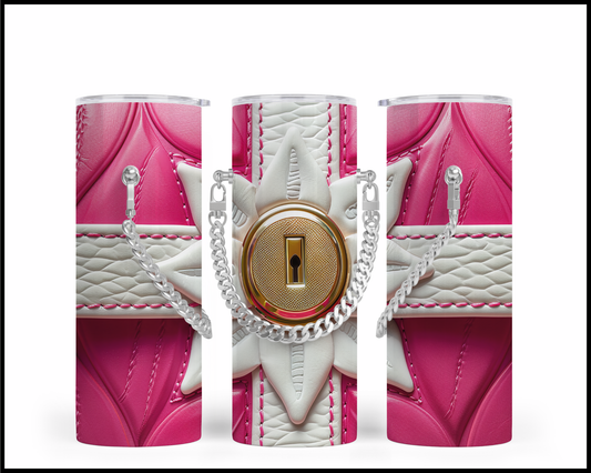 Designer Handbag Inspired Chain Tumbler (062)
