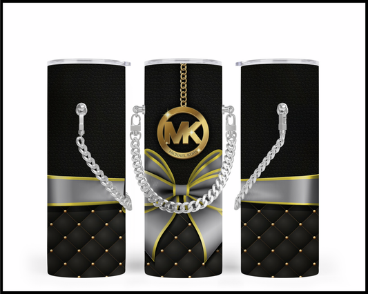 Designer Handbag Inspired Chain Tumbler (021)