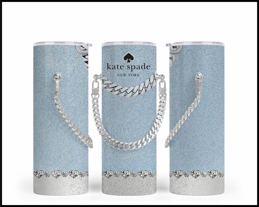 Designer Handbag Inspired Chain Tumbler (007)