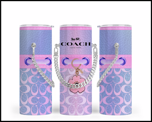 Designer Handbag Inspired Chain Tumbler (050)