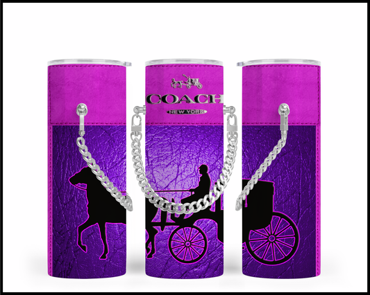 Designer Handbag Inspired Chain Tumbler (230)