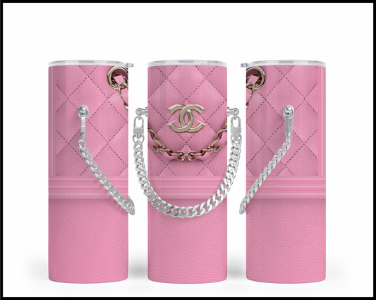 Designer Handbag Inspired Chain Tumbler (001)