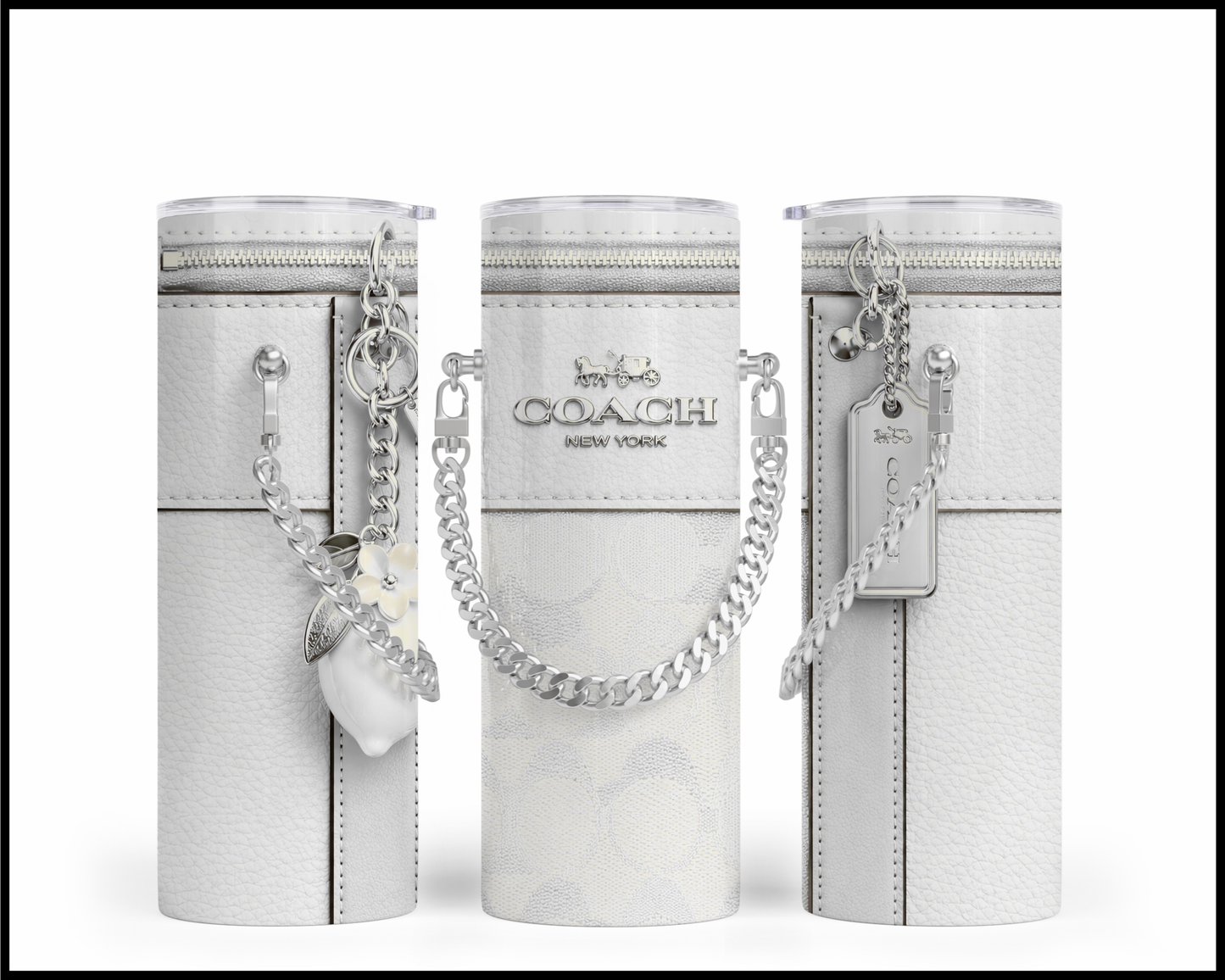 Designer Handbag Inspired Chain Tumbler (316)