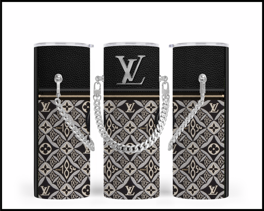 Designer Handbag Inspired Chain Tumbler (028)