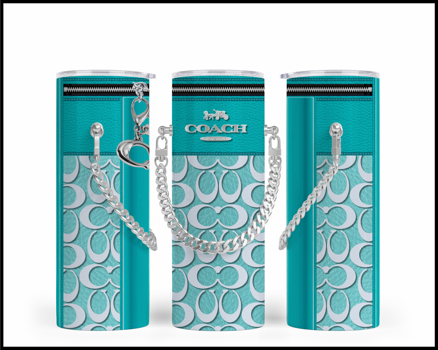 Designer Handbag Inspired Chain Tumbler (166)