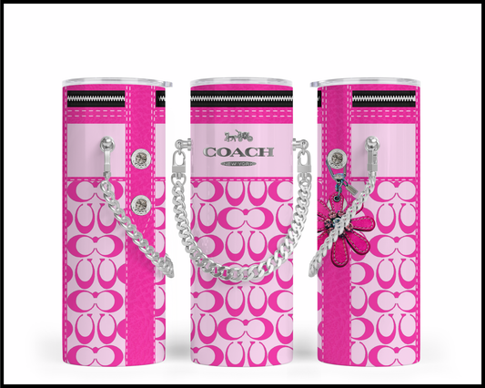 Designer Handbag Inspired Chain Tumbler (151)