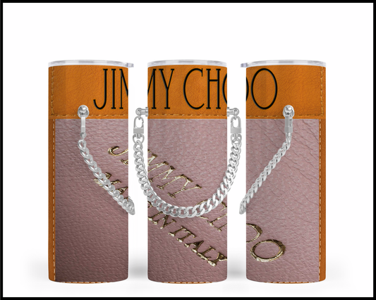 Designer Handbag Inspired Chain Tumbler (002)