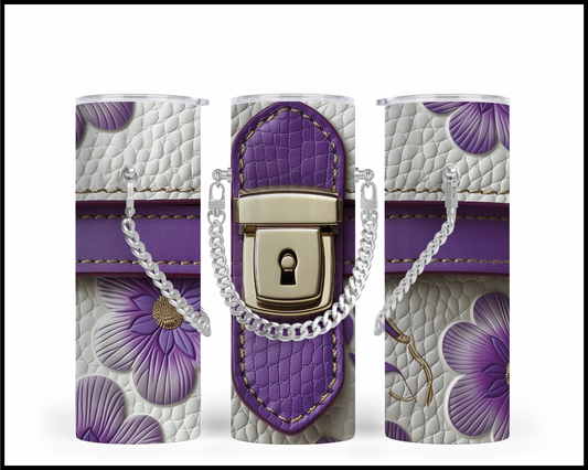 Designer Handbag Inspired Chain Tumbler (068)