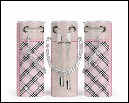 Designer Handbag Inspired Chain Tumbler (010)