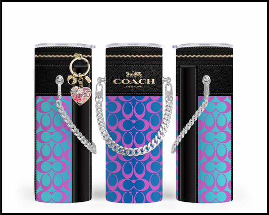 Designer Handbag Inspired Chain Tumbler (061)