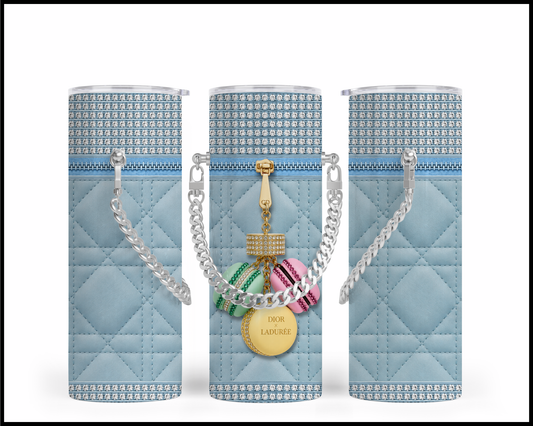 Designer Handbag Inspired Chain Tumbler (030)