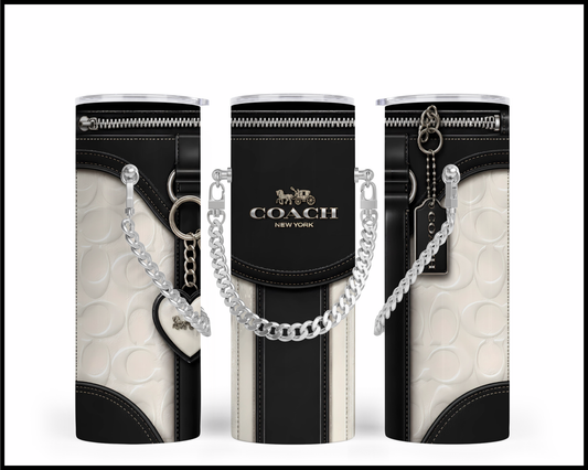 Designer Handbag Inspired Chain Tumbler (336)
