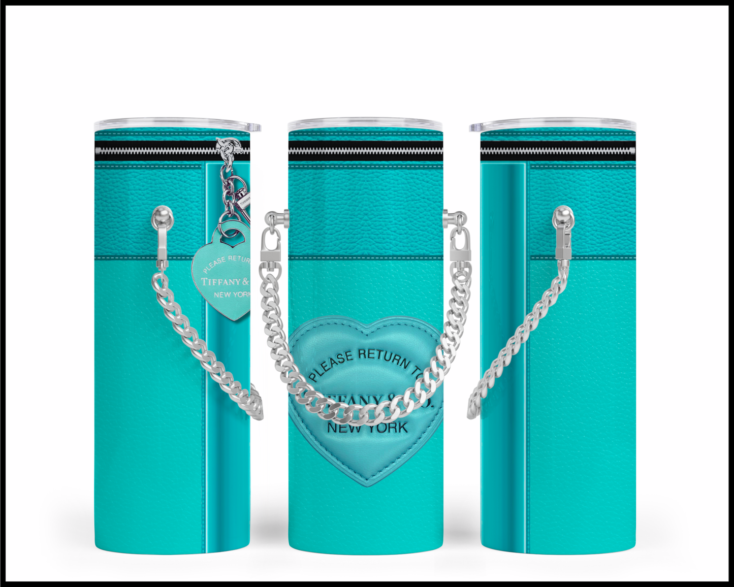 Designer Handbag Inspired Chain Tumbler (001)