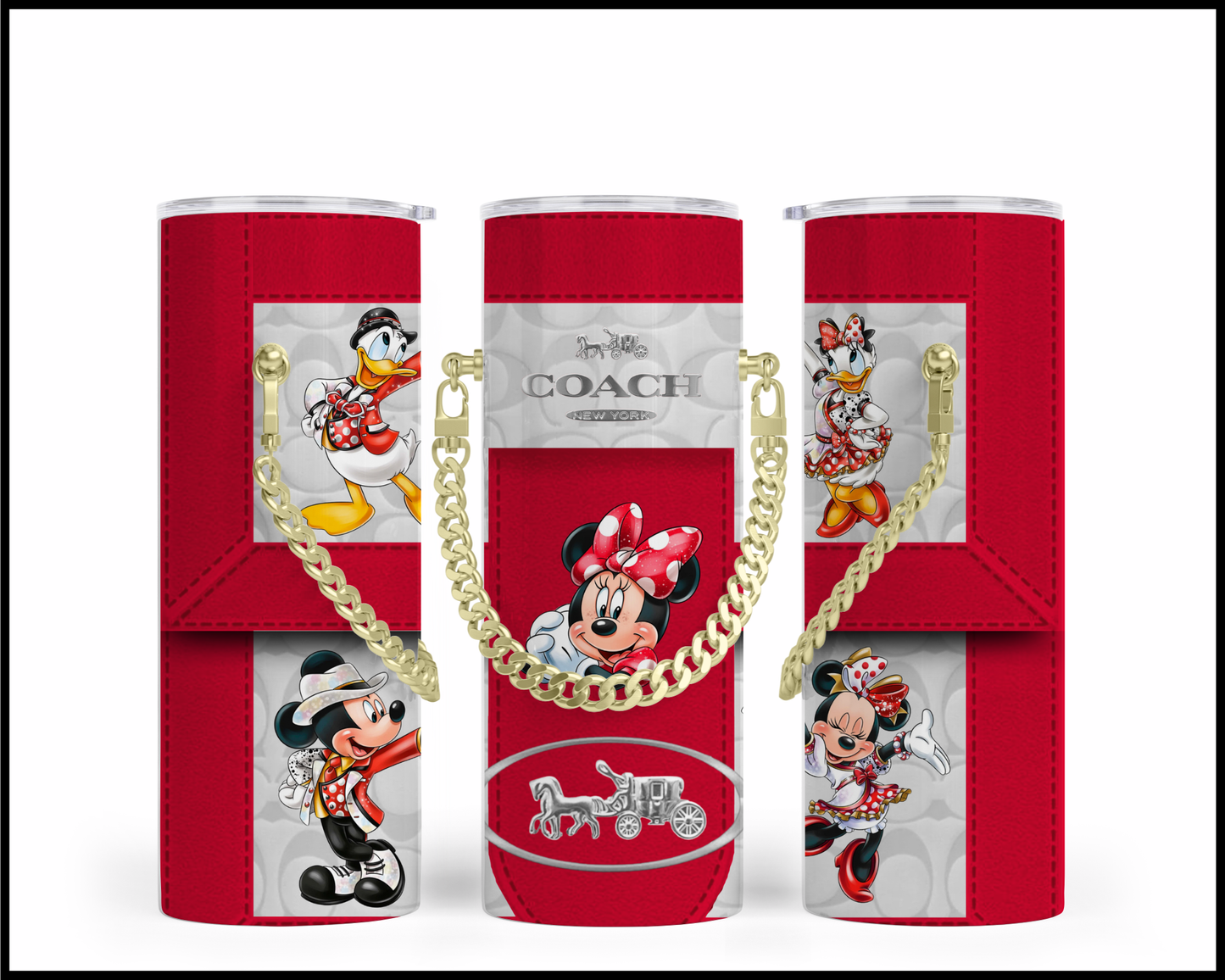 Designer Handbag Inspired Chain Tumbler (175)
