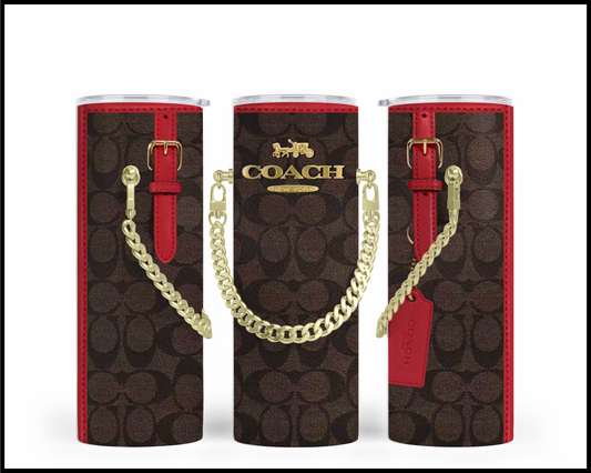 Designer Handbag Inspired Chain Tumbler (096)