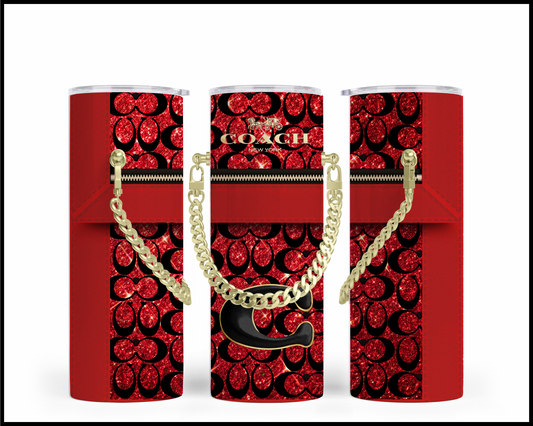 Designer Handbag Inspired Chain Tumbler (097)