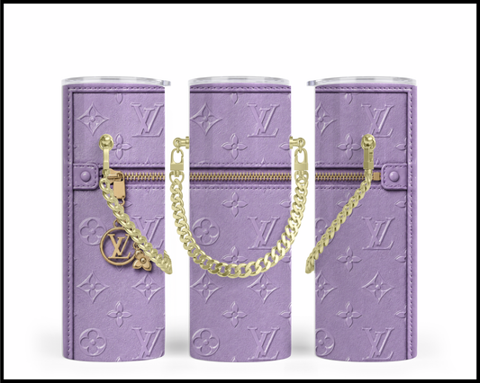 Designer Handbag Inspired Chain Tumbler (063)