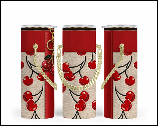 Designer Handbag Inspired Chain Tumbler (035)