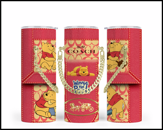 Designer Handbag Inspired Chain Tumbler (179)