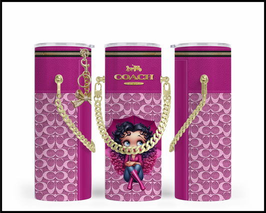Designer Handbag Inspired Chain Tumbler (190)