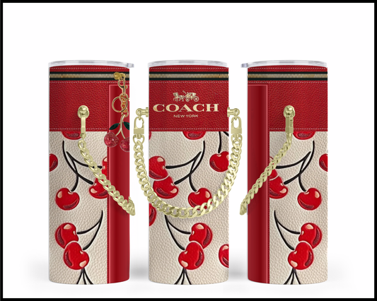 Designer Handbag Inspired Chain Tumbler (161)