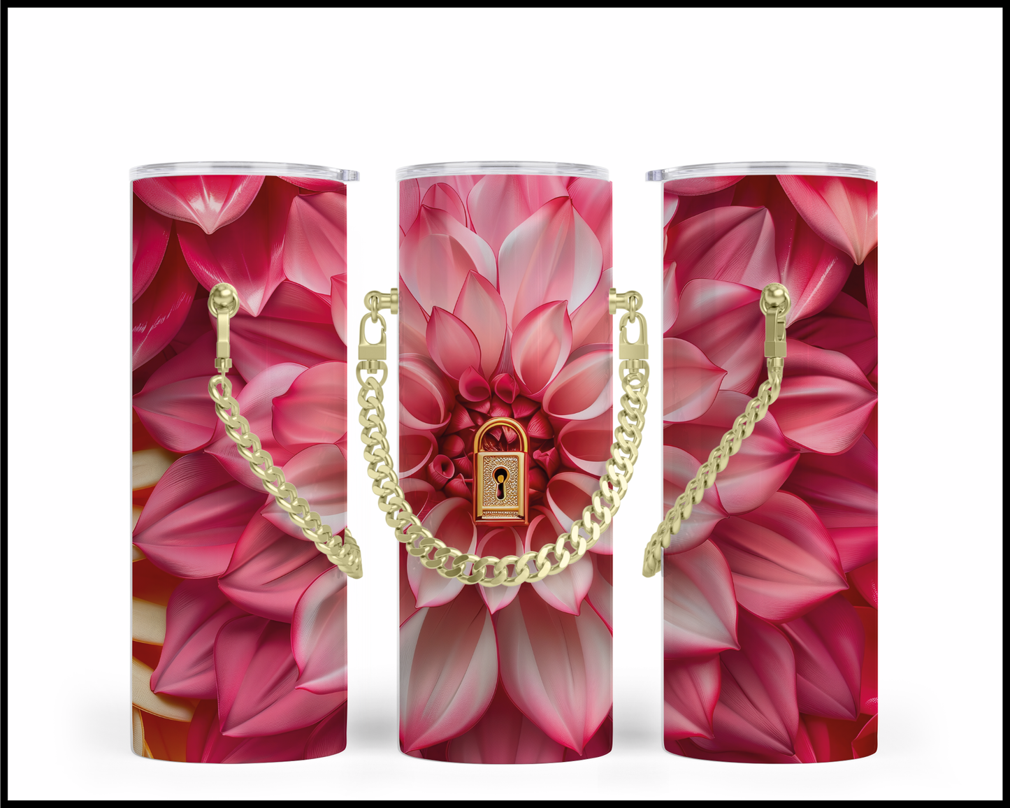 Designer Handbag Inspired Chain Tumbler (120)
