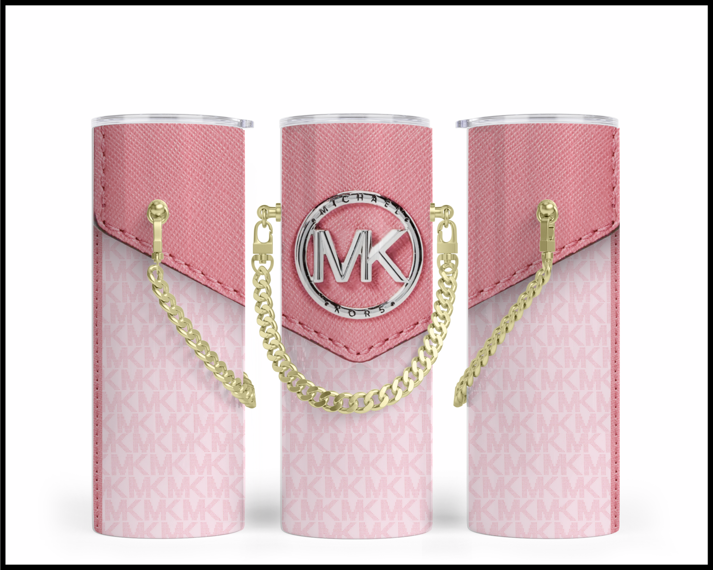 Designer Handbag Inspired Chain Tumbler (003)