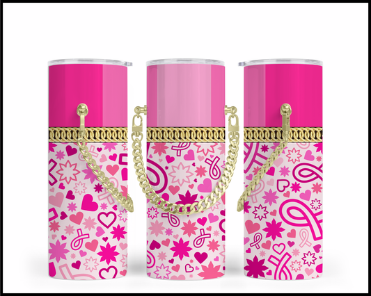 Designer Handbag Inspired Chain Tumbler (305)