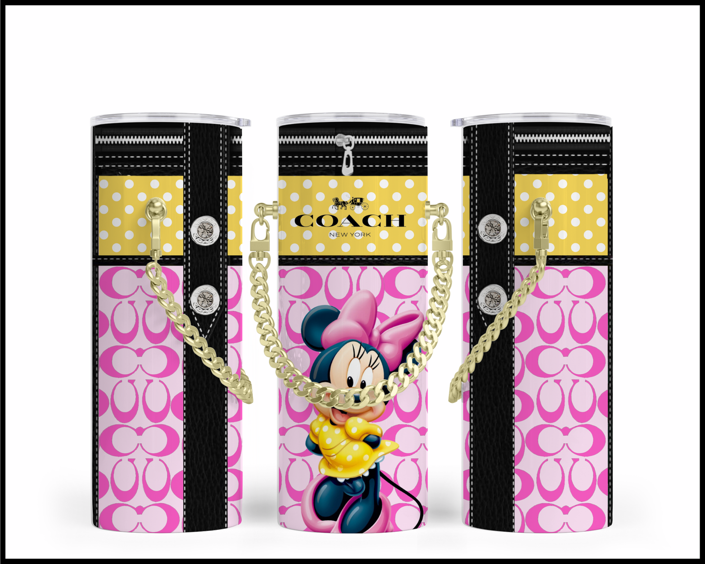 Designer Handbag Inspired Chain Tumbler (144)