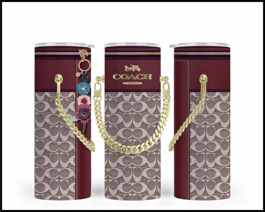 Designer Handbag Inspired Chain Tumbler (160)