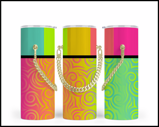 Designer Handbag Inspired Chain Tumbler (306)