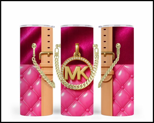 Designer Handbag Inspired Chain Tumbler (023)