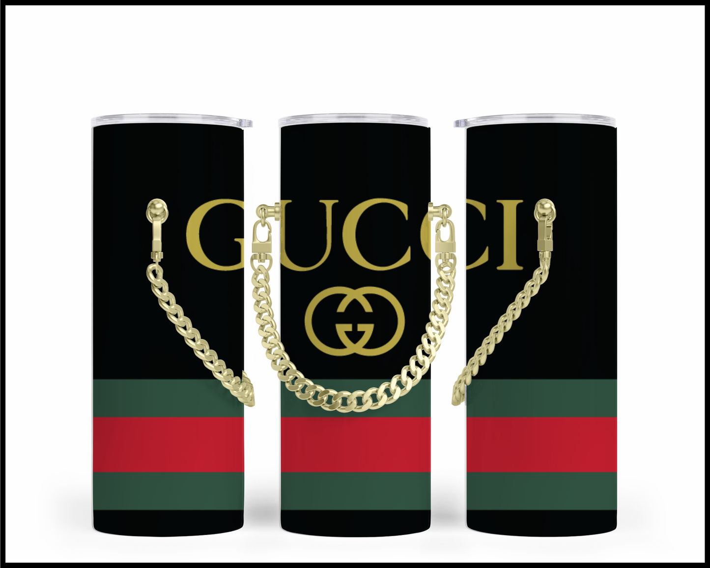 Designer Handbag Inspired Chain Tumbler (030)